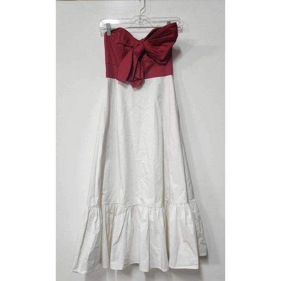 Anthropologie HUTCH Bow-Tie Maxi Dress Size 6.A41 - Picture 7 of 9